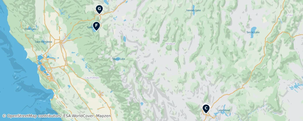 Map of Nevada