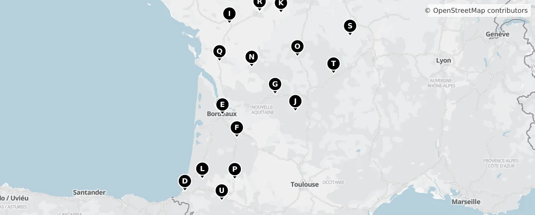 Map of Nová Akvitánie