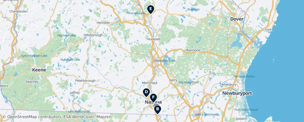 Map of New Hampshire