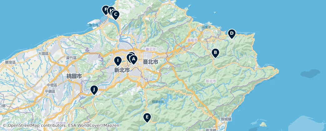 Map of Nová Tchaj-pej