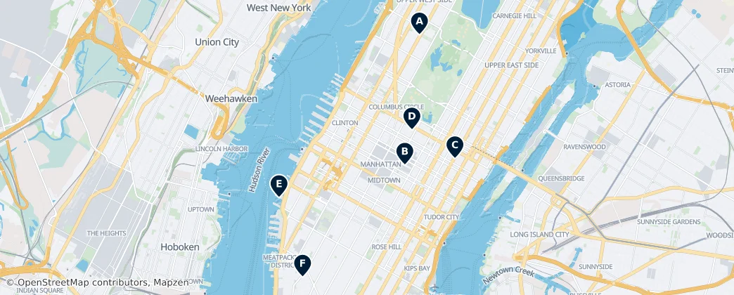 Map of Manhattan