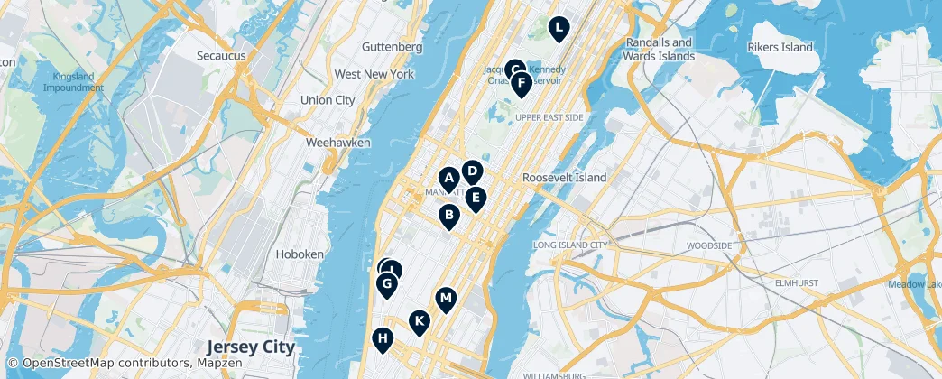 Map of Manhattan