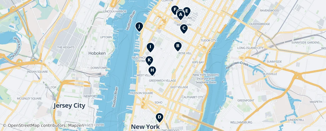Map of Manhattan