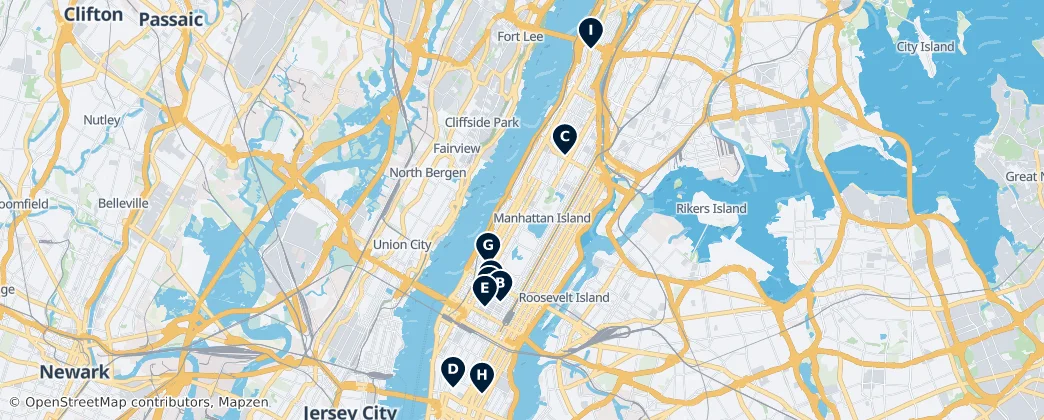 Map of Manhattan
