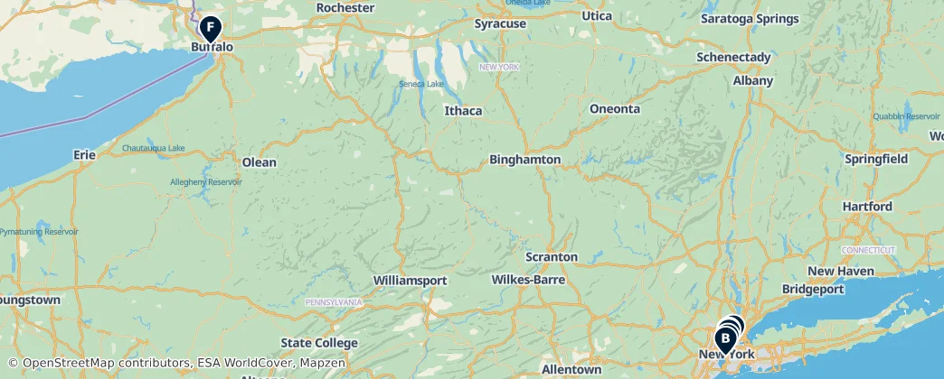 Map of New York