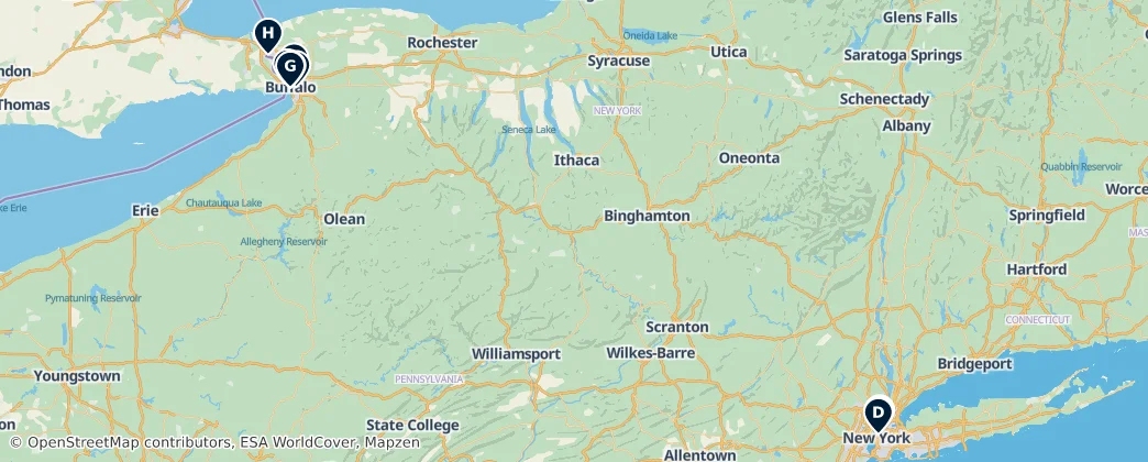 Map of New York