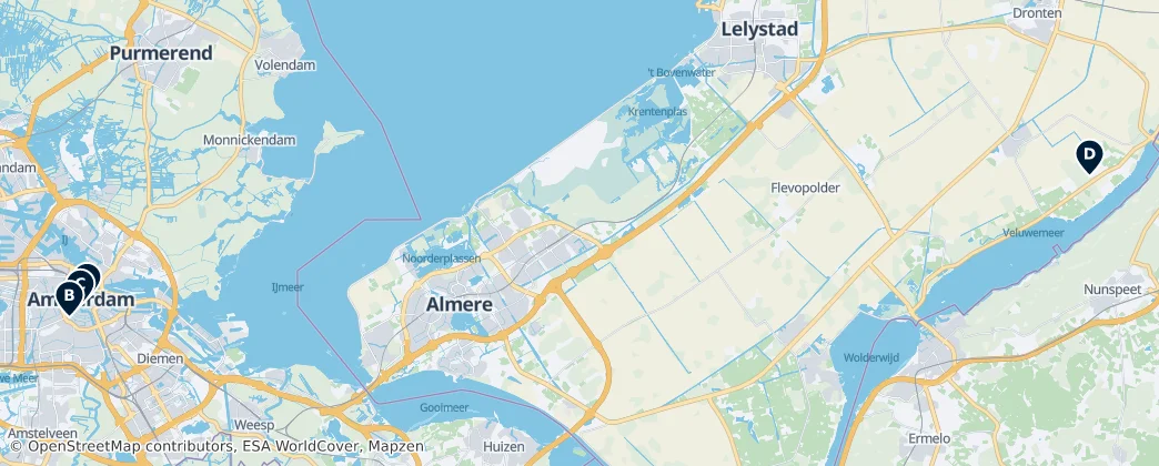 Map of Nizozemsko