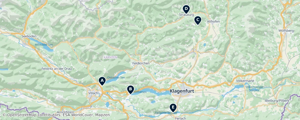 Map of Nockberge