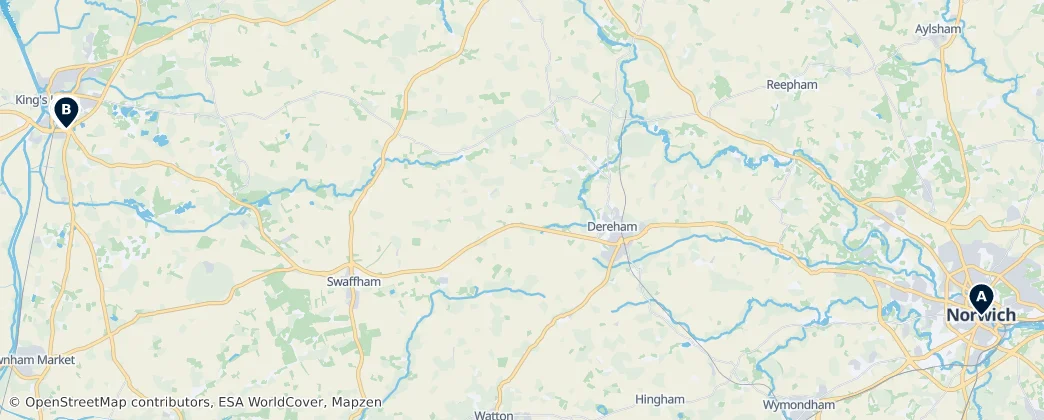 Map of Norfolk