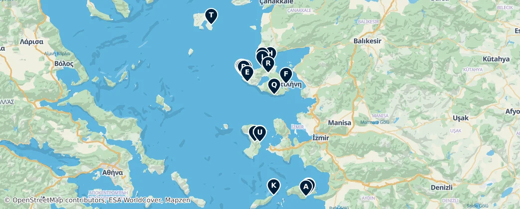 Map of Severní Egeis