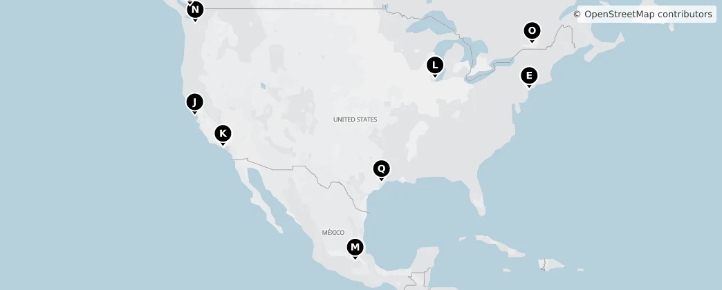 Map of Severní Amerika