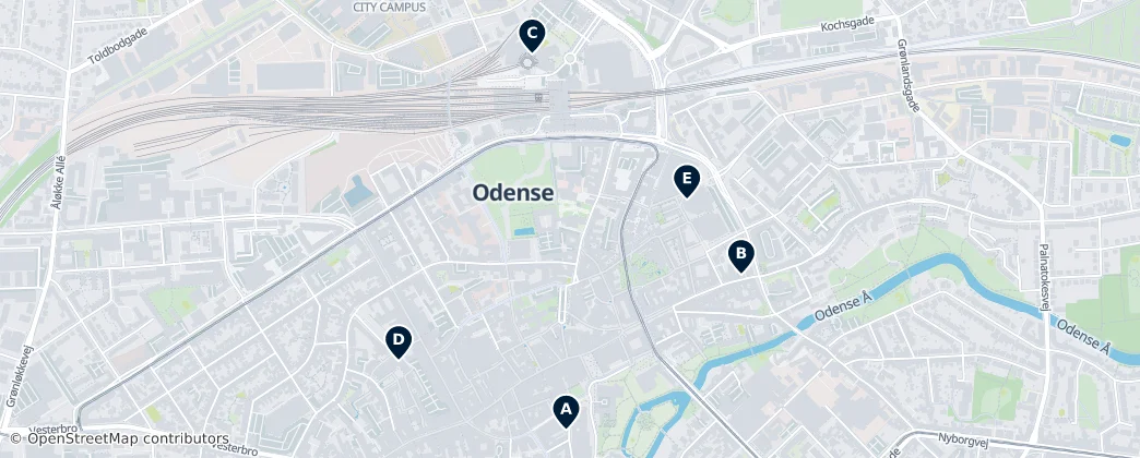 Map of Odense