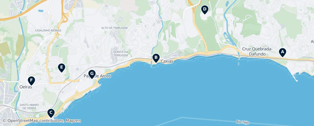 Map of Oeiras