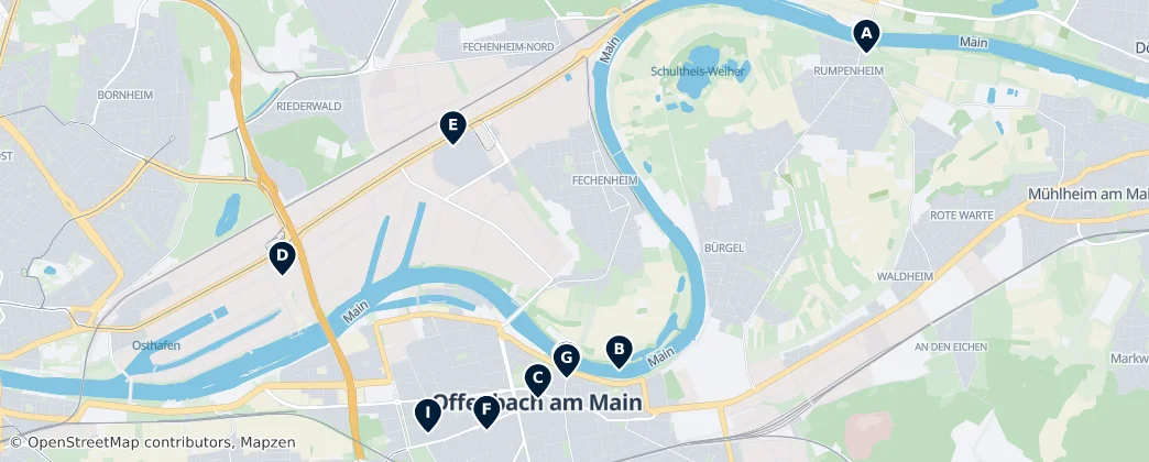 Map of Offenbach am Main