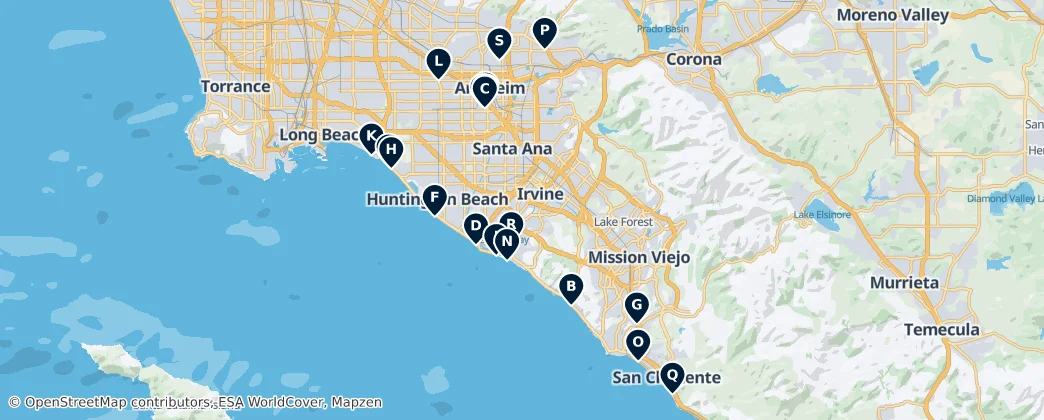 Map of Orange County