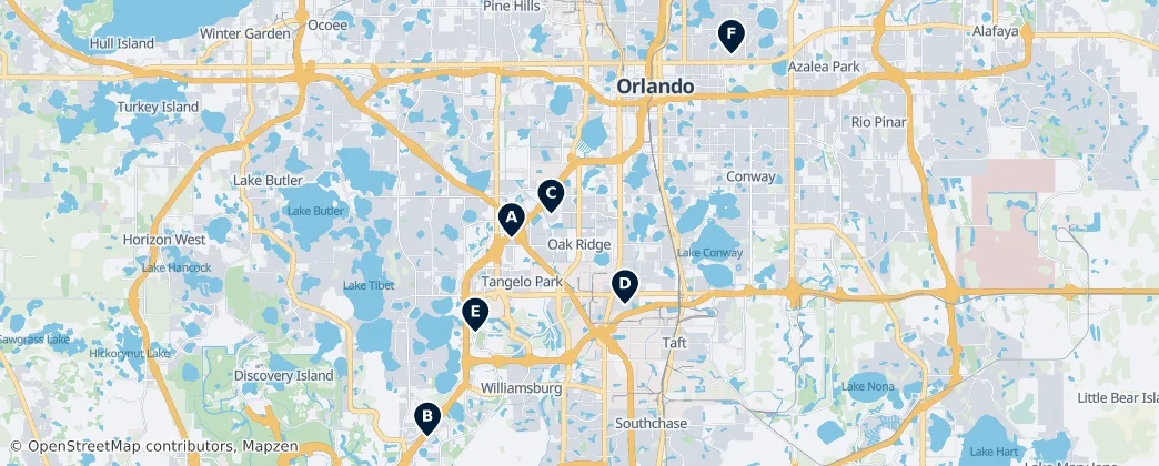 Map of Orange County