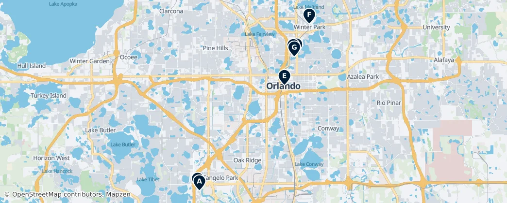 Map of Orange County