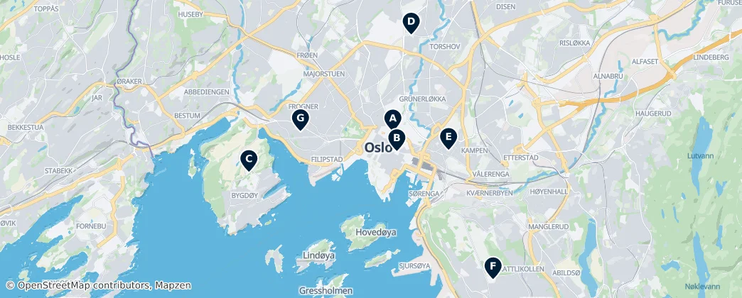 Map of Oslo