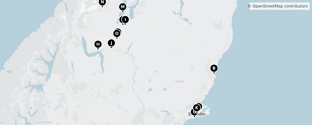 Map of Otago