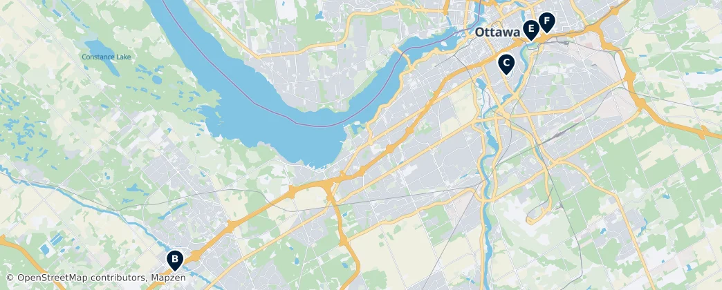 Map of Ottawa