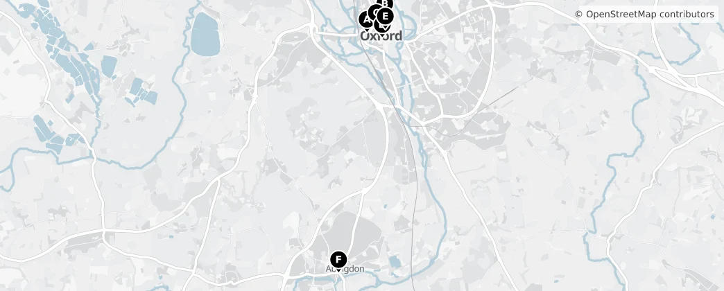 Map of Oxfordshire