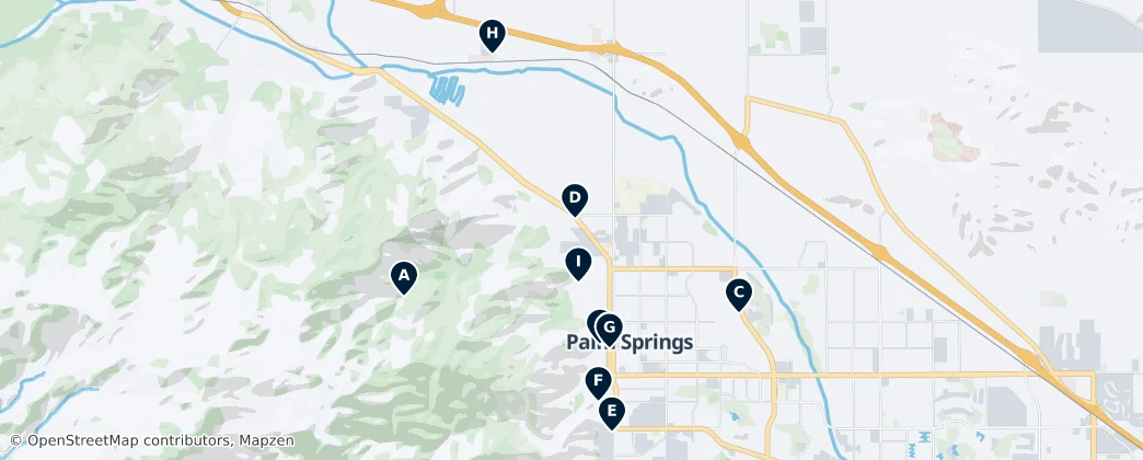 Map of Palm Springs
