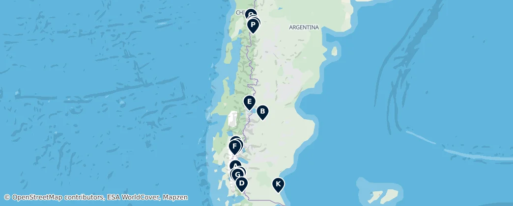 Map of Patagonia