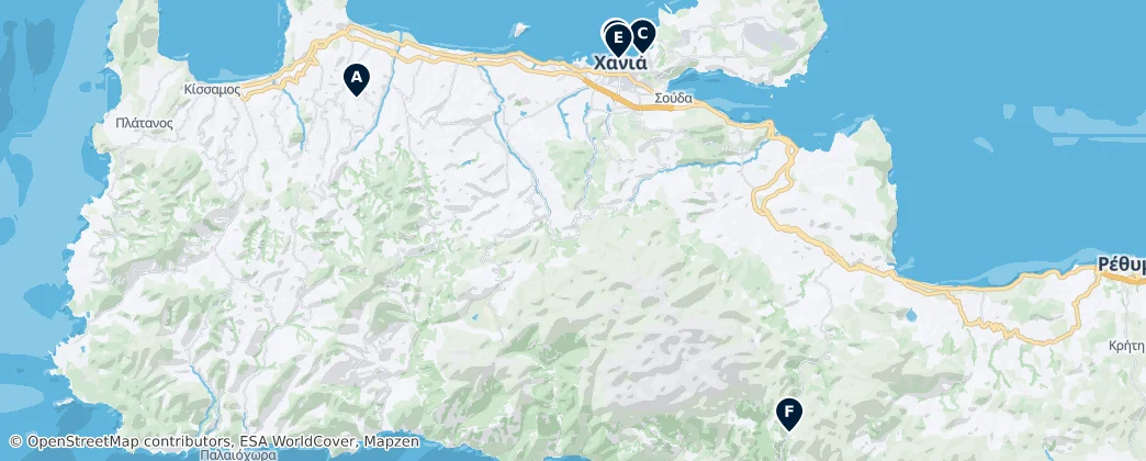 Map of Periphereiake Enoteta Chanion