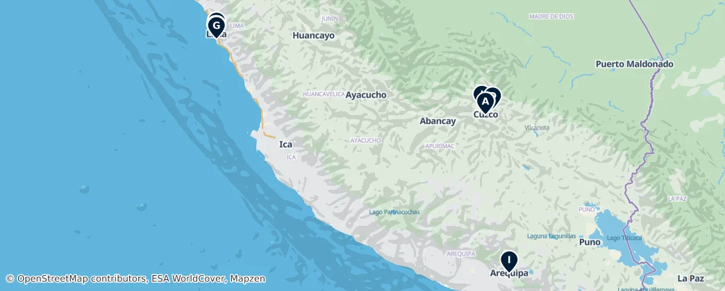 Map of Peru