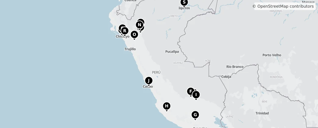 Map of Peru