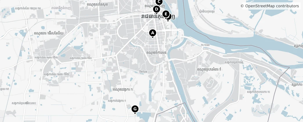 Map of Phnompenh