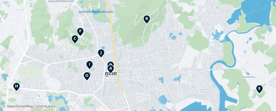 Map of Phuket