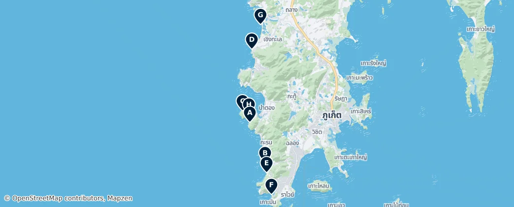 Map of Phuket