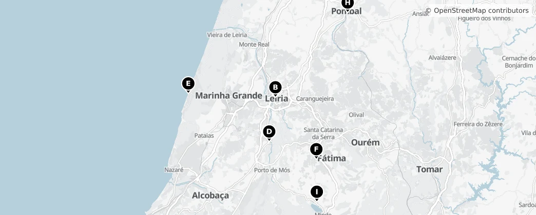Map of Pinhal Litoral