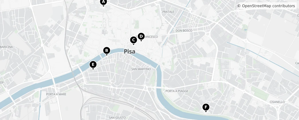 Map of Pisa