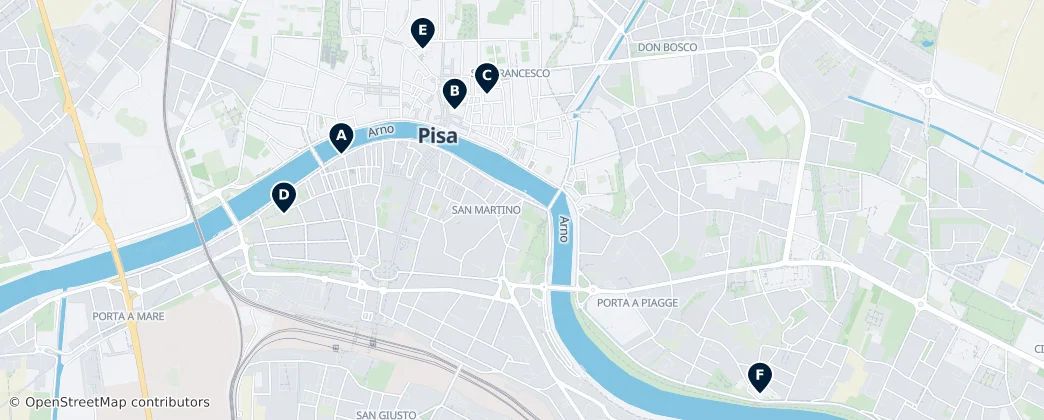 Map of Pisa