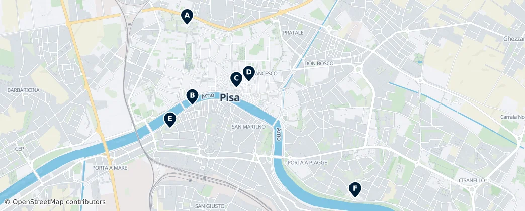 Map of Pisa