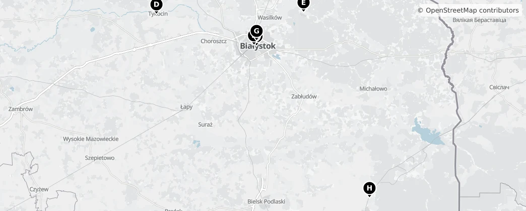 Map of Podleské vojvodství