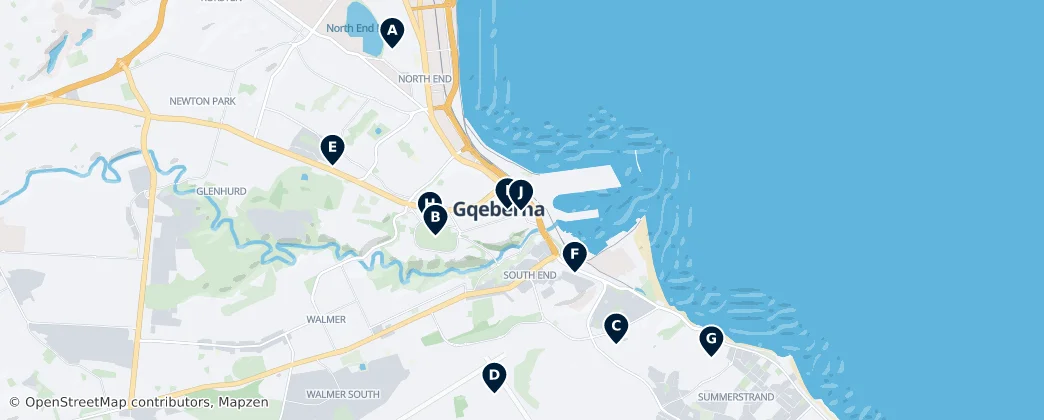 Map of Port Elizabeth