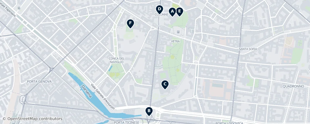Map of Porta Ticinese