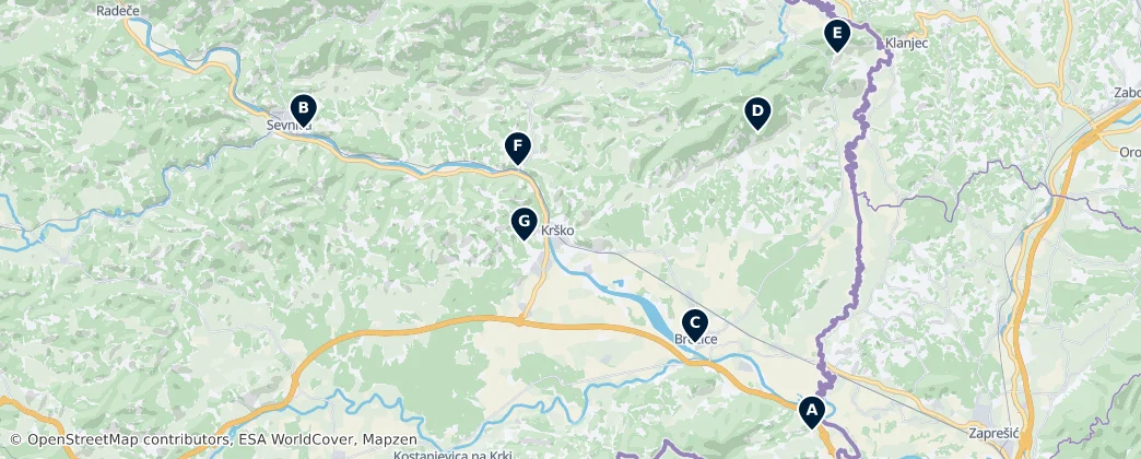 Map of Posavska regija