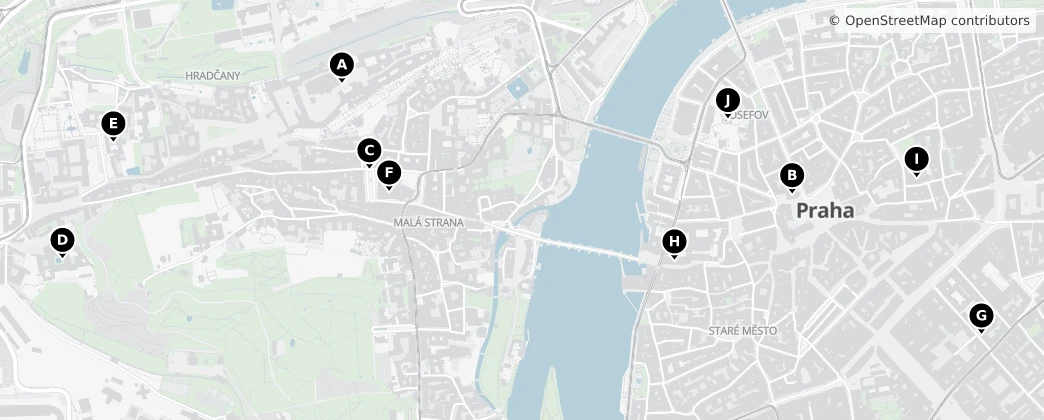 Map of Praha