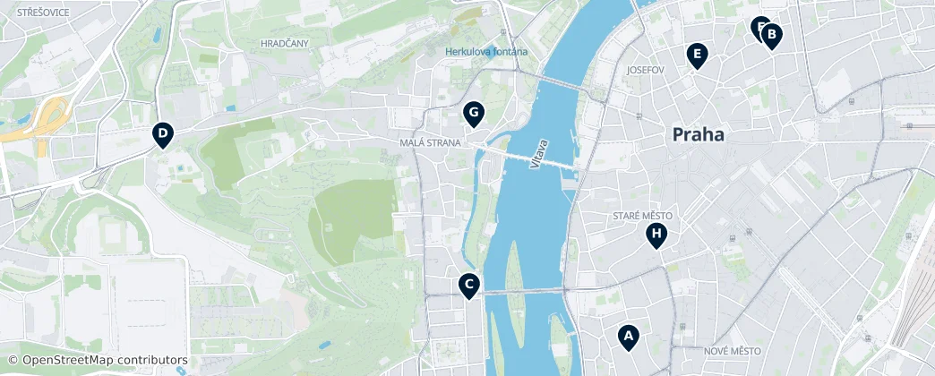 Map of Praha