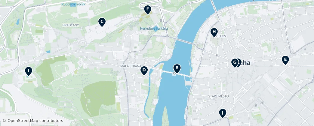 Map of Praha