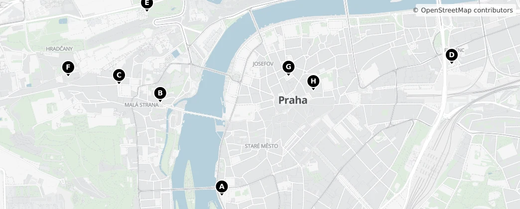 Map of Praha