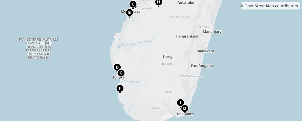 Map of Toliara Province
