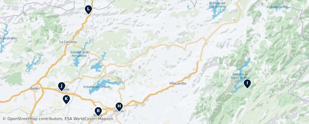 Map of Provincie Jaén