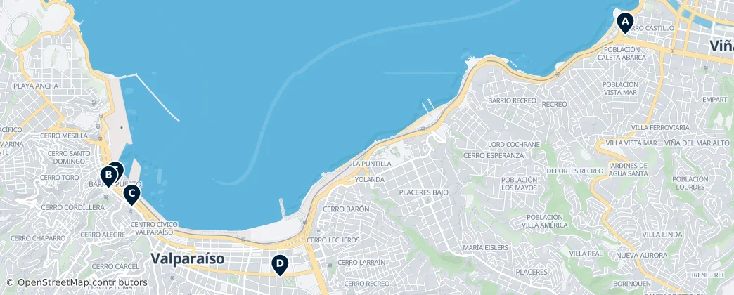 Map of Valparaíso Province
