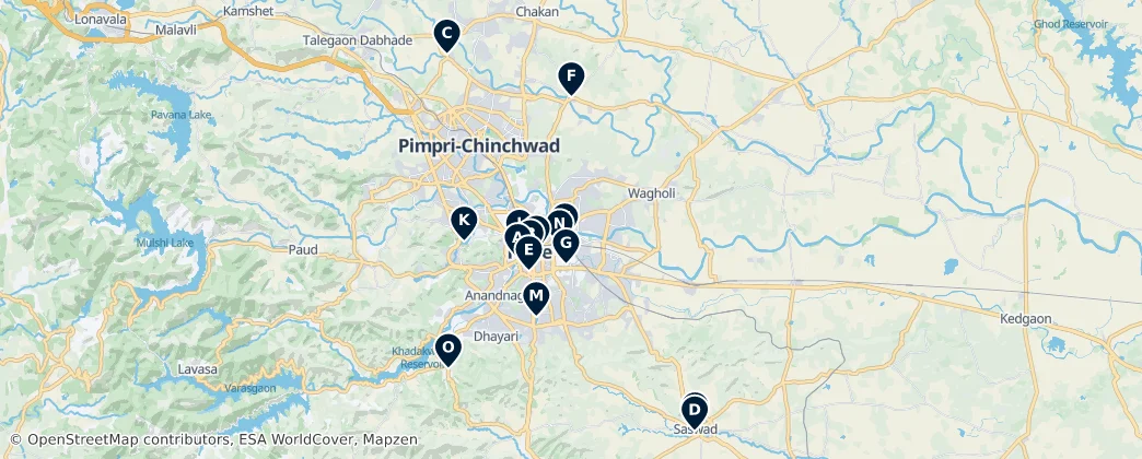 Map of Pune District