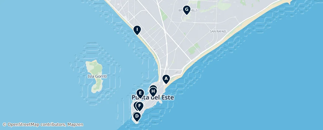 Map of Punta del Este